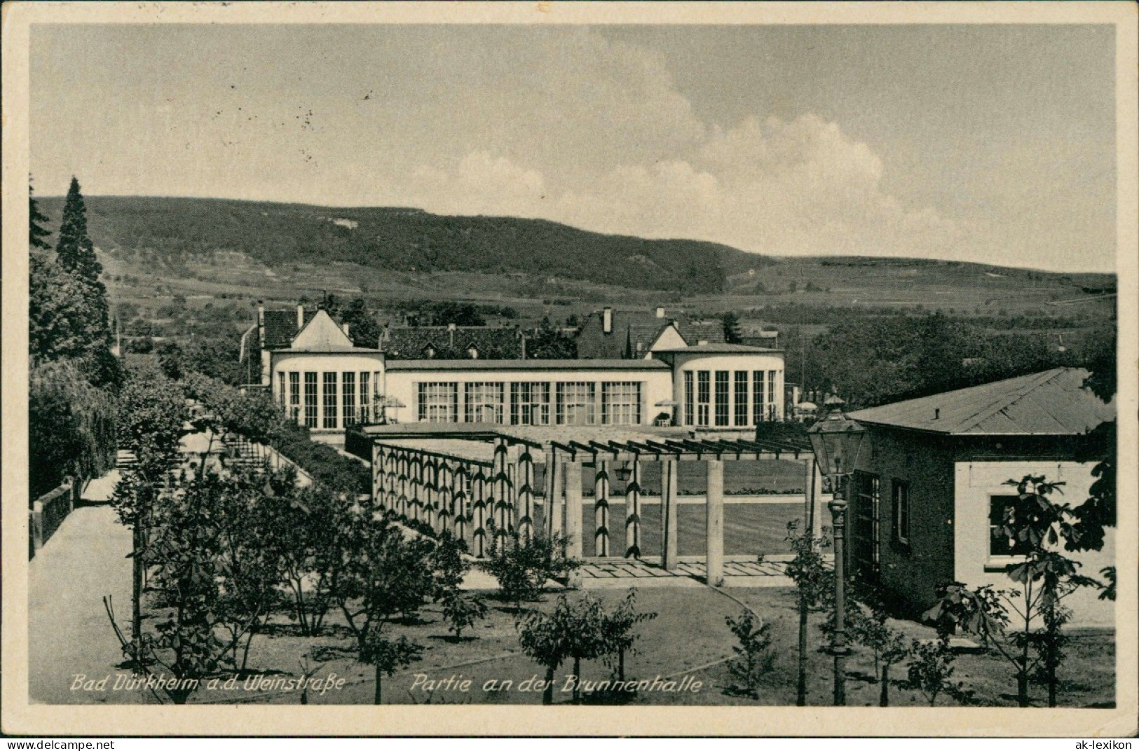 Ansichtskarte Bad Dürkheim Partie An Der Brunnenhalle 1940 - Bad Duerkheim