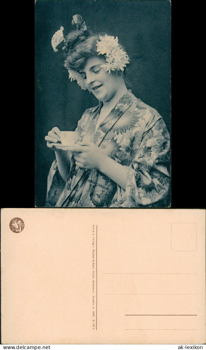 Ansichtskarte  Menschen / Soziales Leben - Frau In Japan Nippon Style 1913 - People