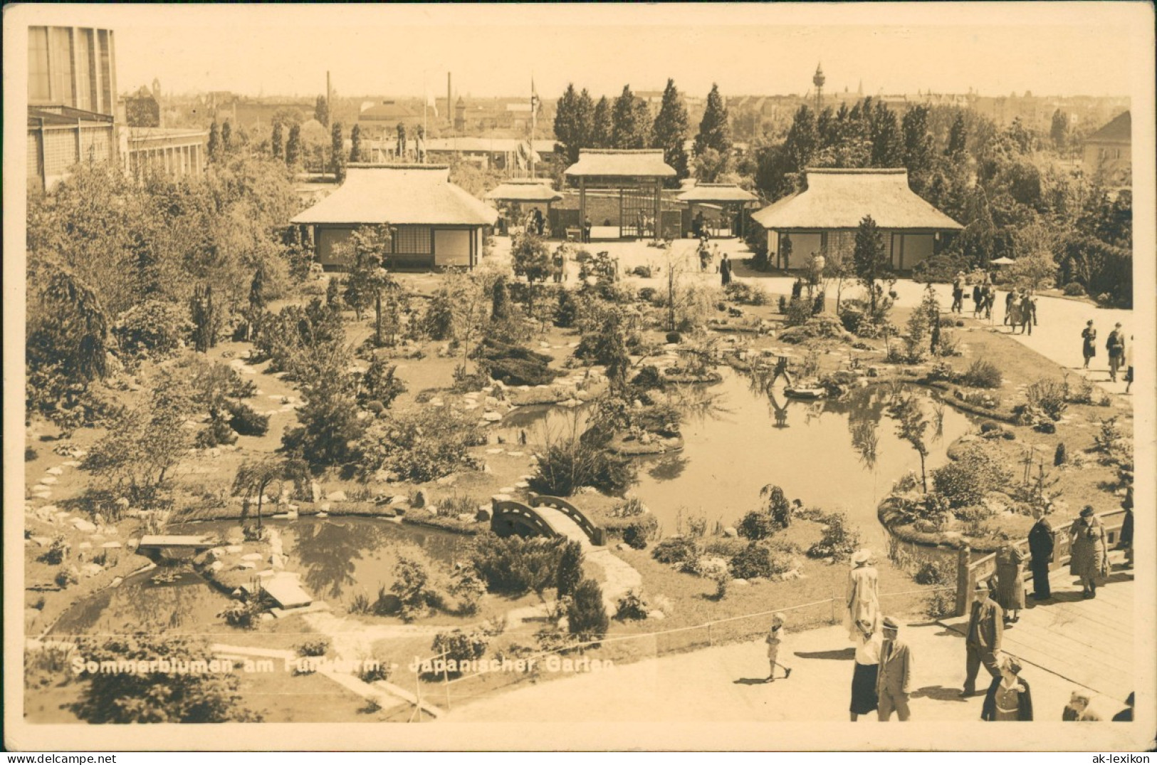 Charlottenburg-Berlin Sommerblumen Am Funkturm Japanischer Garten 1941 - Charlottenburg