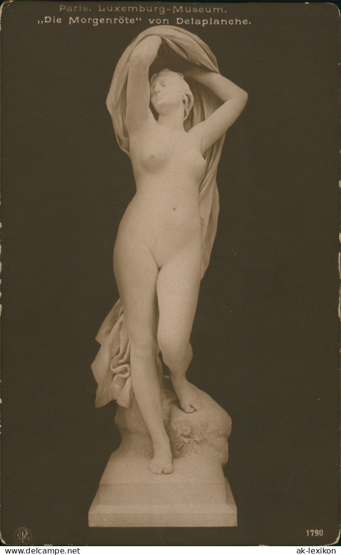 ,,Die Morgenröte" Von Delaplanche. Statuen Plastik Erotik Nackt 1912 - Skulpturen