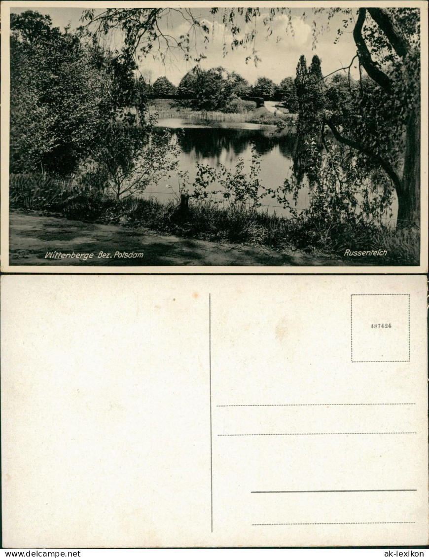 Ansichtskarte Wittenberge Russenteich 1936 - Wittenberge
