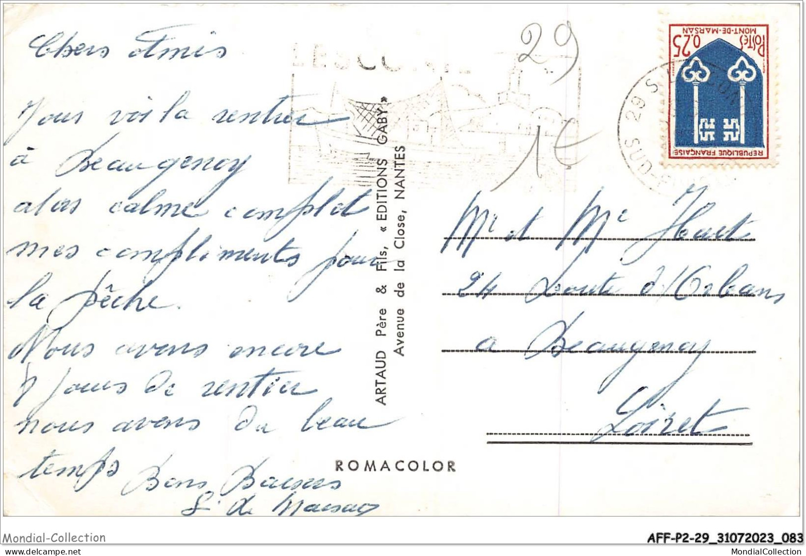 AFFP2-29-0123 - Souvenir De LESCONIL - Karrig-kreis - La Cale Du Bateau De Sauvetage - Le Steir - La Cale Du Port  - Lesconil