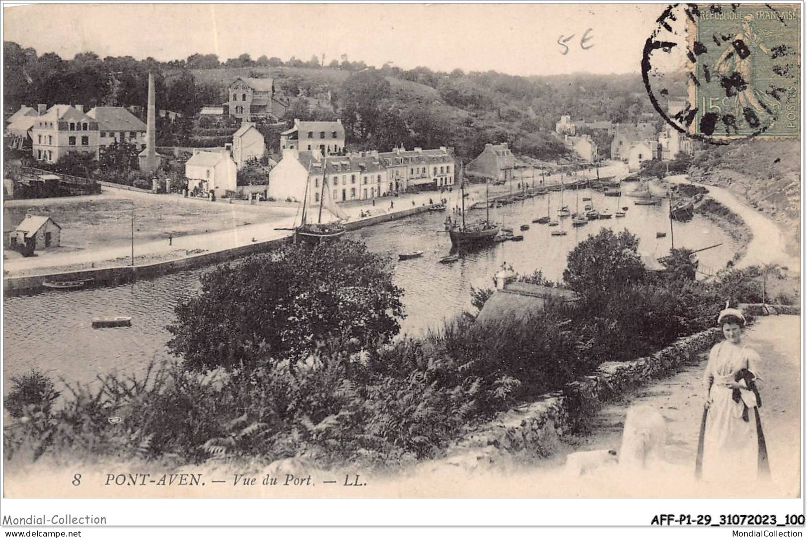 AFFP1-29-0051 - PONT-AVEN - Vue Du Port  - Pont Aven