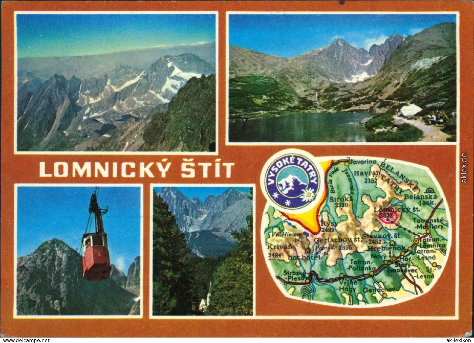 Tatralomnitz-Vysoké Tatry Tatranská Lomnica Seilbahn Skalnaté Pleso - 1978 - Slovaquie