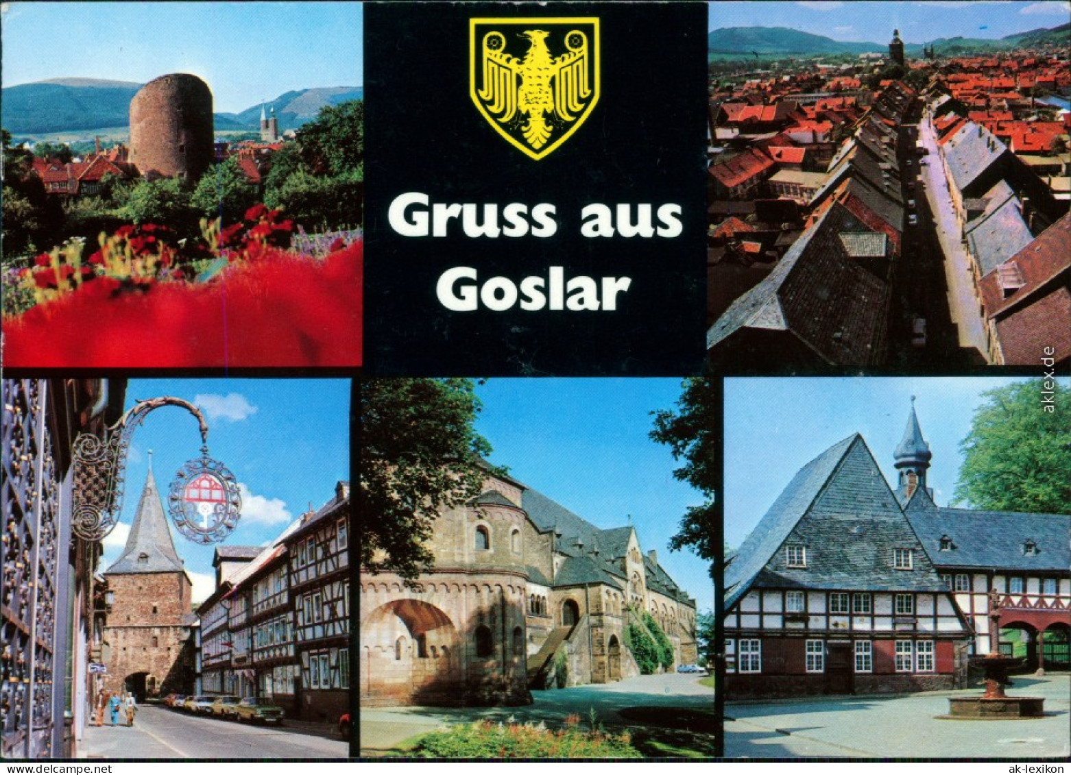 Goslar Altstadt, Breites Tor, Kaiserpfalz, Frankenberger Plan 1995 - Goslar