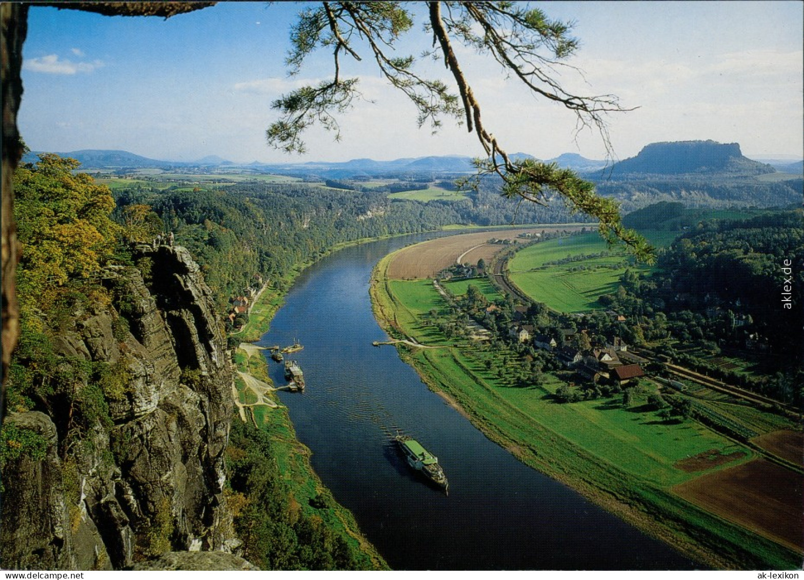Ansichtskarte Rathen Panorama-Ansicht, Lilienstein 1995 - Bad Schandau