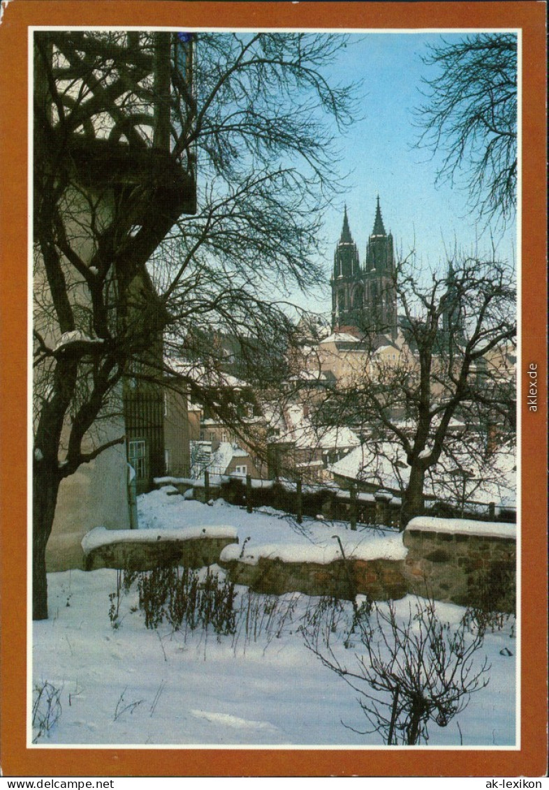 Ansichtskarte Meißen Schloss Albrechtsburg Und Dom - Im Winter 1986 - Meissen