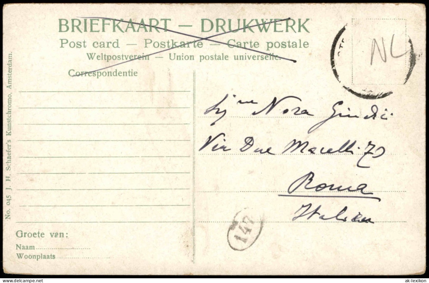 Postkaart Rotterdam Rotterdam SCHIEKADE MET DELFTSCHEPOORT 1910 - Rotterdam