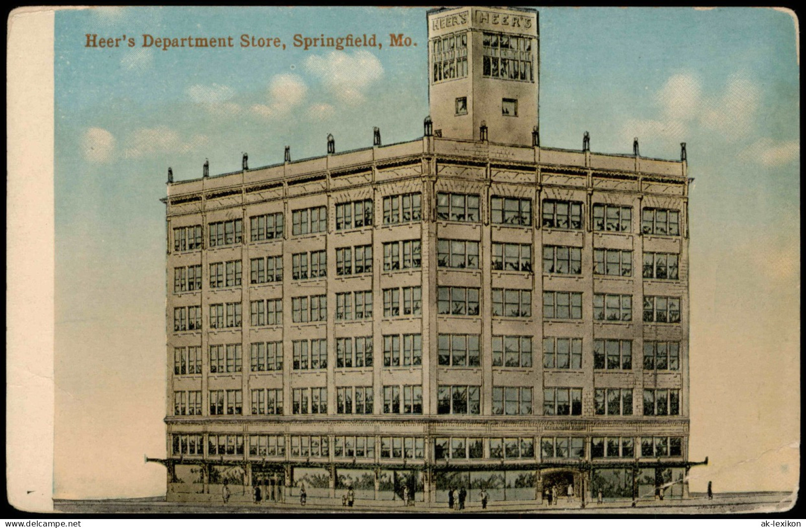 USA United States Of America USA Heer's Department Store, Springfield, Mo. 1910 - Autres & Non Classés