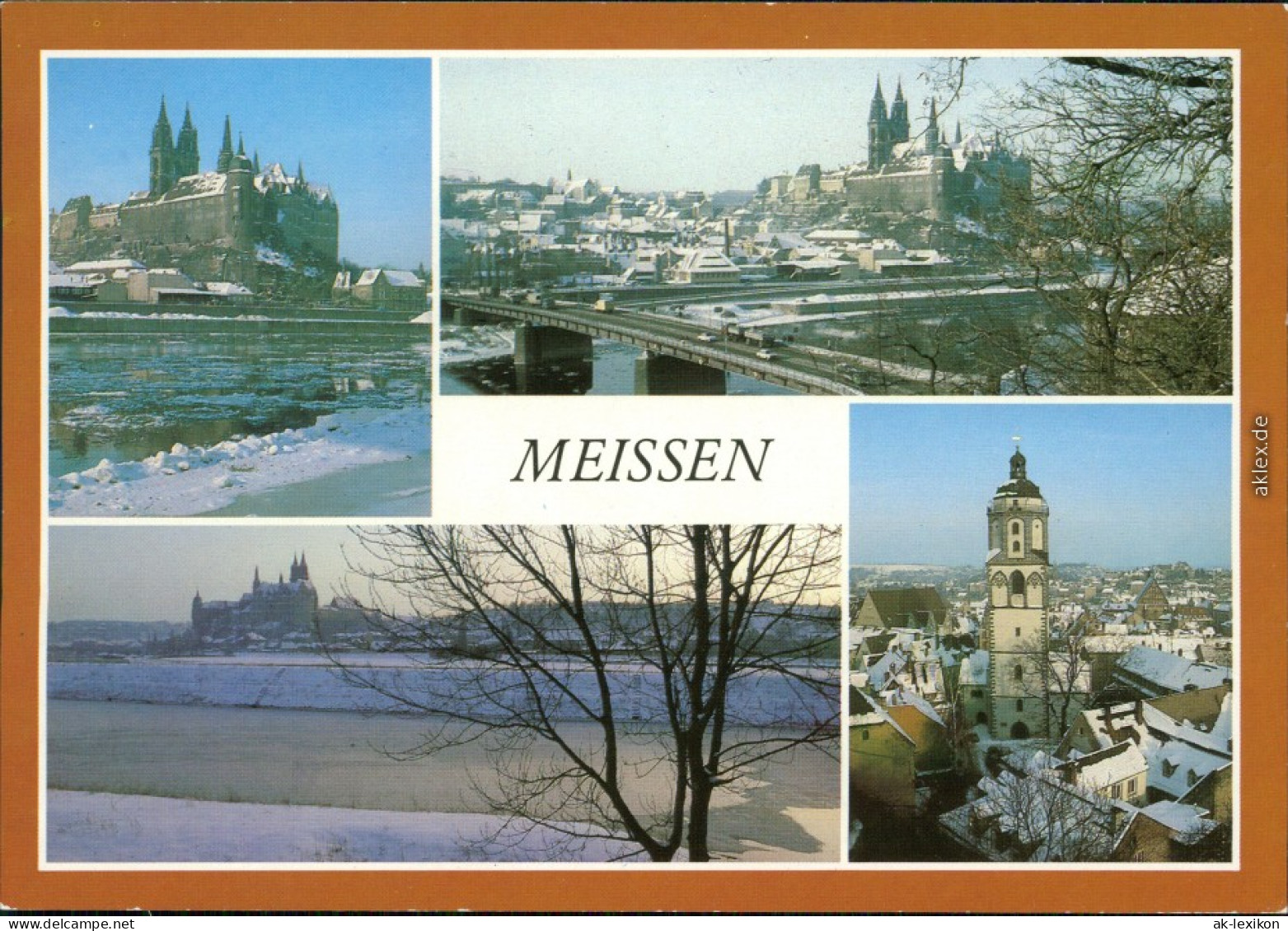 Ansichtskarte Meißen Burg Und Dom, Elbansicht, Panorama-Ansicht, Kirche 1990 - Meissen