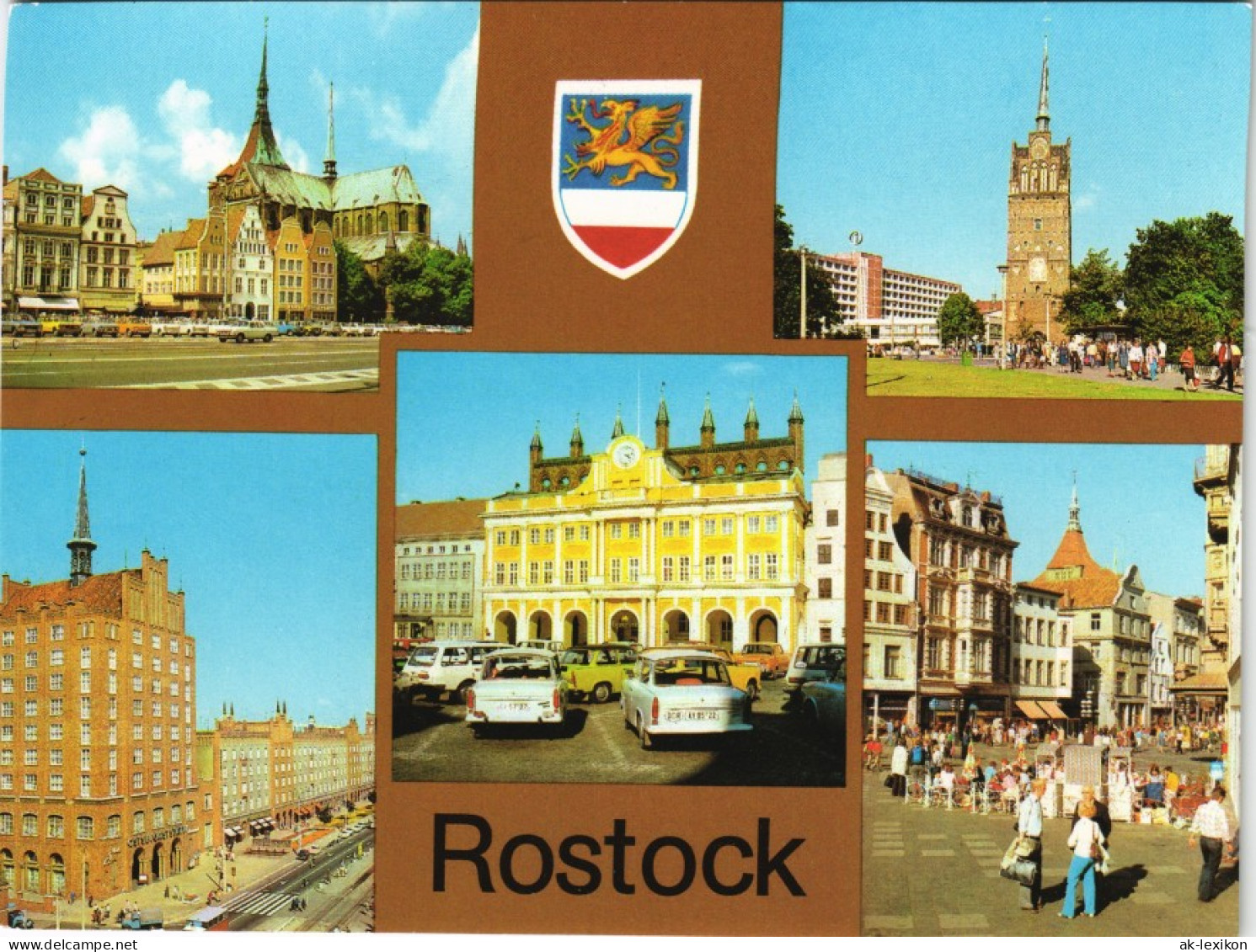 Rostock Ernst-Thälmann-Platz, Kröpeliner Tor Rathaus, Kröpeliner Straße 1980 - Rostock
