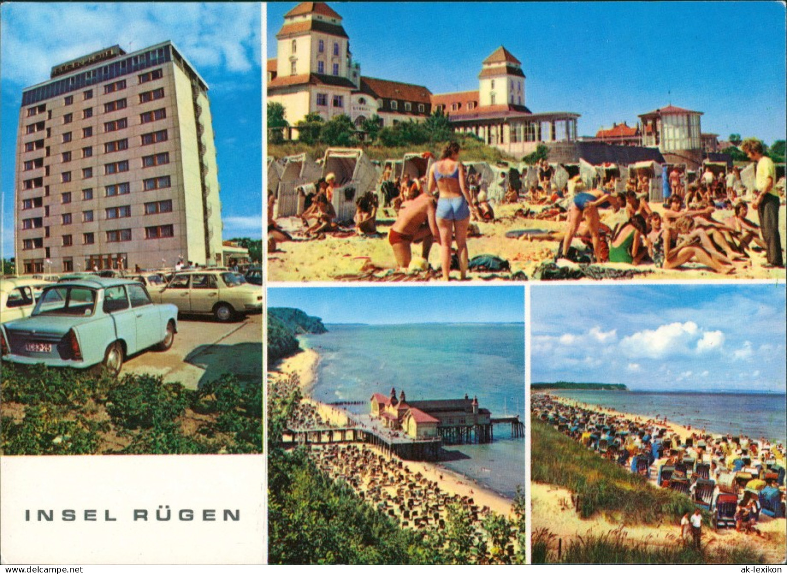 .Mecklenburg-Vorpommern Rügen-Hotel Saßnitz, Sellin, Binz, Göhren 1974 - Sassnitz