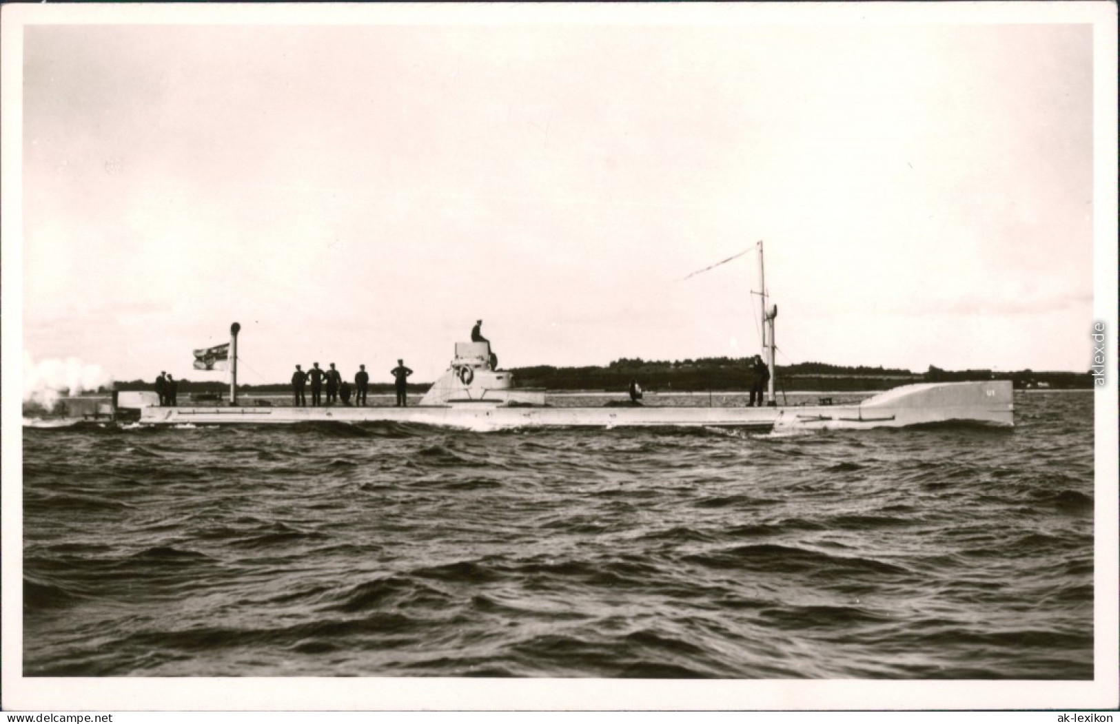 Schiffe/Schifffahrt - U-Boote/Unterseeboote - U 1 1938 Privatfoto - Submarines
