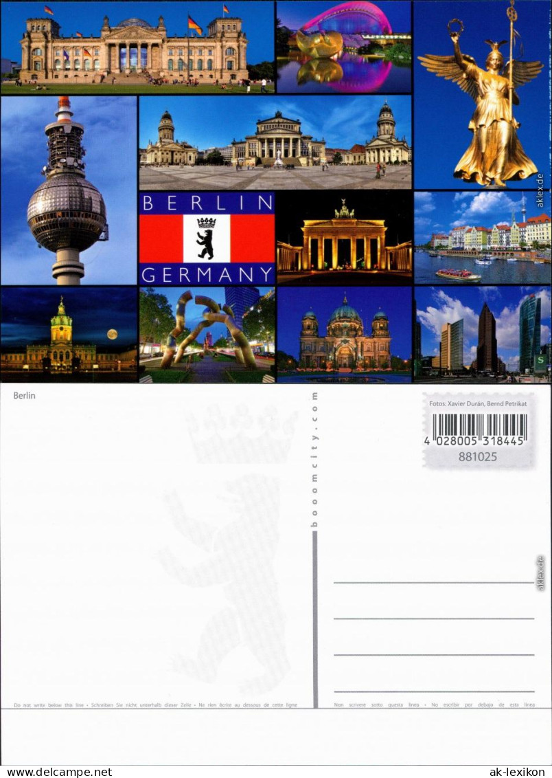 Berlin Fernsehturm, Brandenburger Tor, Parlament, Dom, Spree, Hochhäuser 2000 - Other & Unclassified