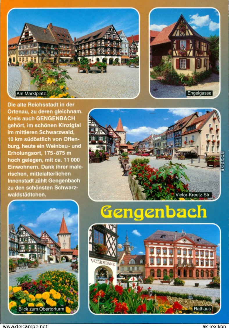 Gengenbach Schwarzwald Marktplatz, Engelgasse, Victor-Kreetz-Str.,  1995 - Other & Unclassified