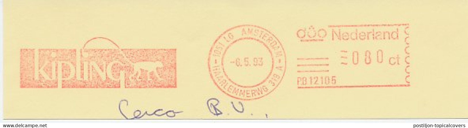 Meter Cut Netherlands 1993 Monkey - Kipling - Autres & Non Classés
