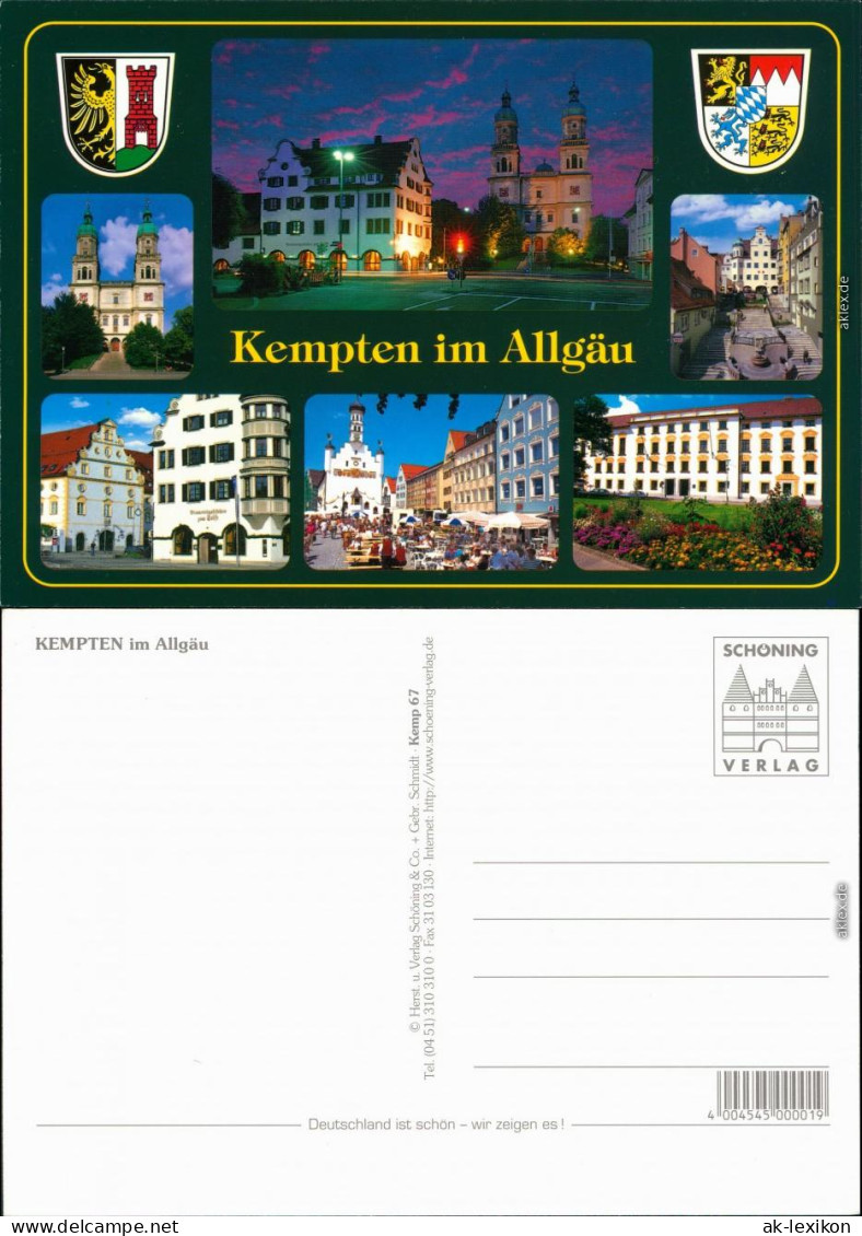 Kempten (Allgäu) Kirche, Markt, Gaststätte, Fußgängerpassage  2000 - Kempten