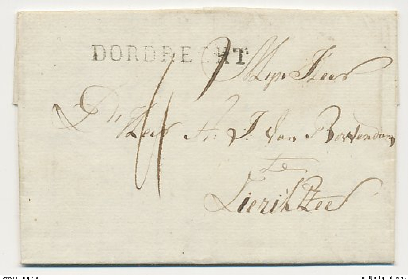 Distributiekantoor Alblasserdam - Dordrecht - Zierikzee 1818 - ...-1852 Préphilatélie