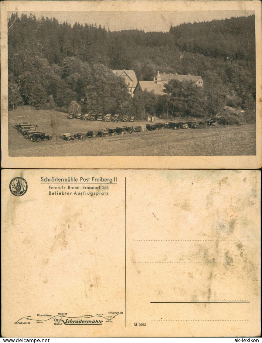 Ansichtskarte Freiberg (Sachsen) Schrödermühle 1940 - Freiberg (Sachsen)