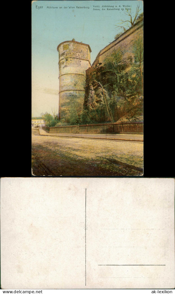 Postcard Eger Cheb Mühlturm An Der Alten Kaiserburg. 1913 - Tchéquie