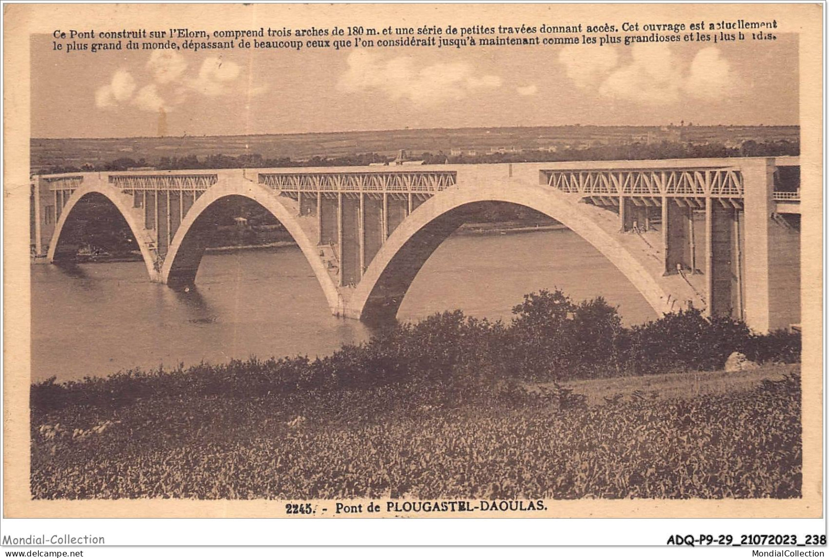 ADQP9-29-0888 - PLOUGASTEL-DAOULAS - Pont De Plougastel-daoulas - Ce Pont Construit Sur L'elorn - Plougastel-Daoulas
