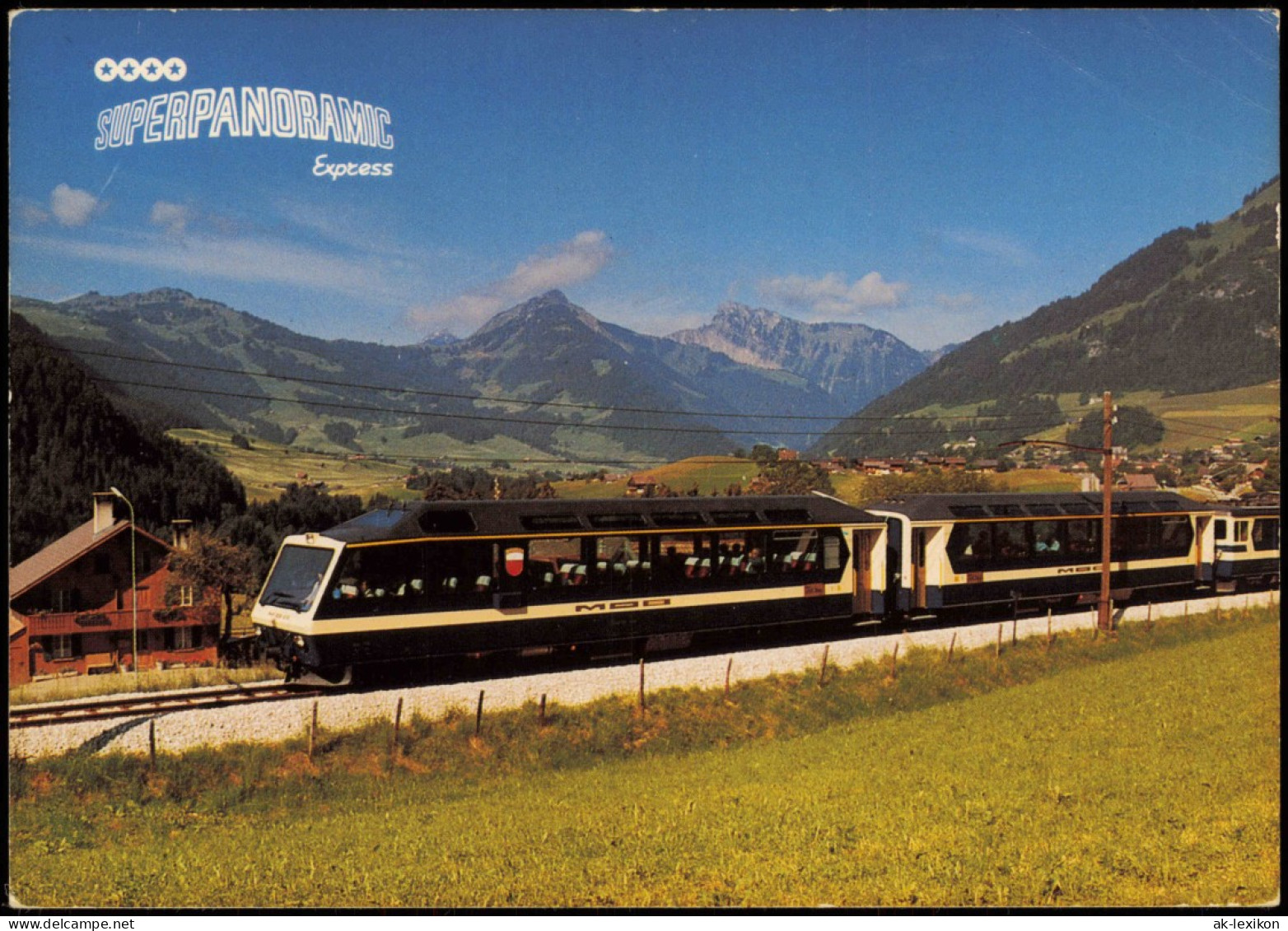 Eisenbahn Schweiz: SUPERPANORAMIC Express Montreux - Berner Oberland-Bahn 1980 - Trains