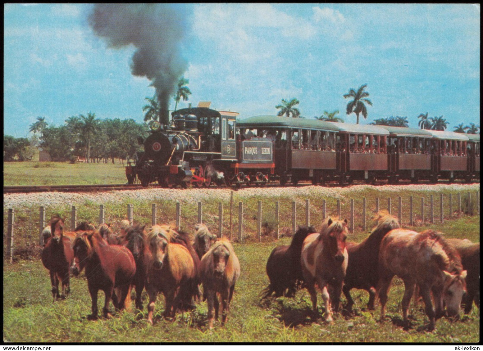 Kuba Allgemein Travelling By Train, Lenin Park, Havana Paseo En Tren. Parque Lenin, Habana 1970 - Cuba