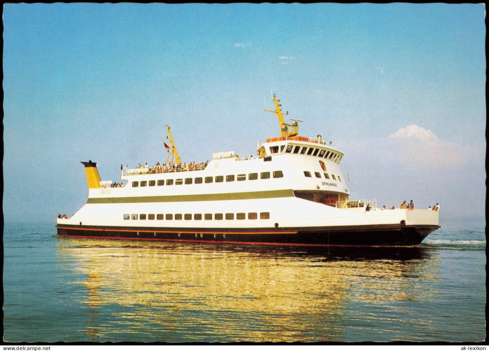 Nordsee-Inseln Föhr Und Amrum Komb. Auto- Und Personenfähre MS ,,Uthlande" 1986 - Ferries