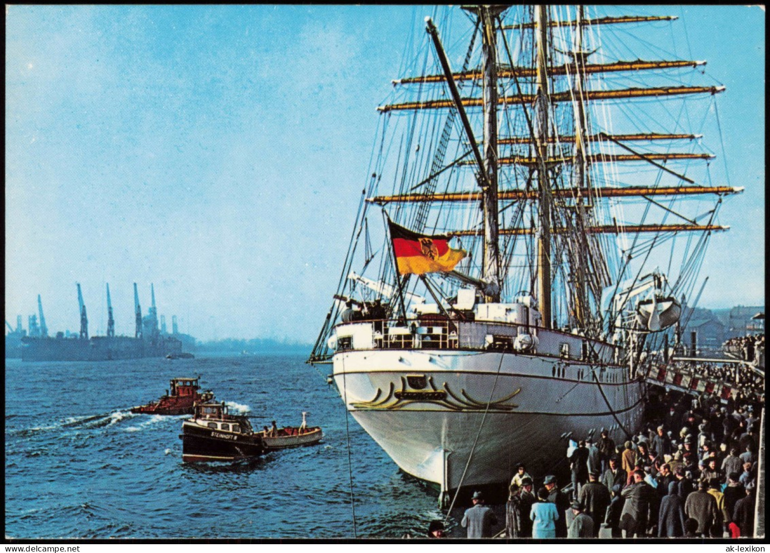 Hamburg Segelschulschiff Im Hafen Three-mastered Training-Ship The Harbour 1975 - Other & Unclassified
