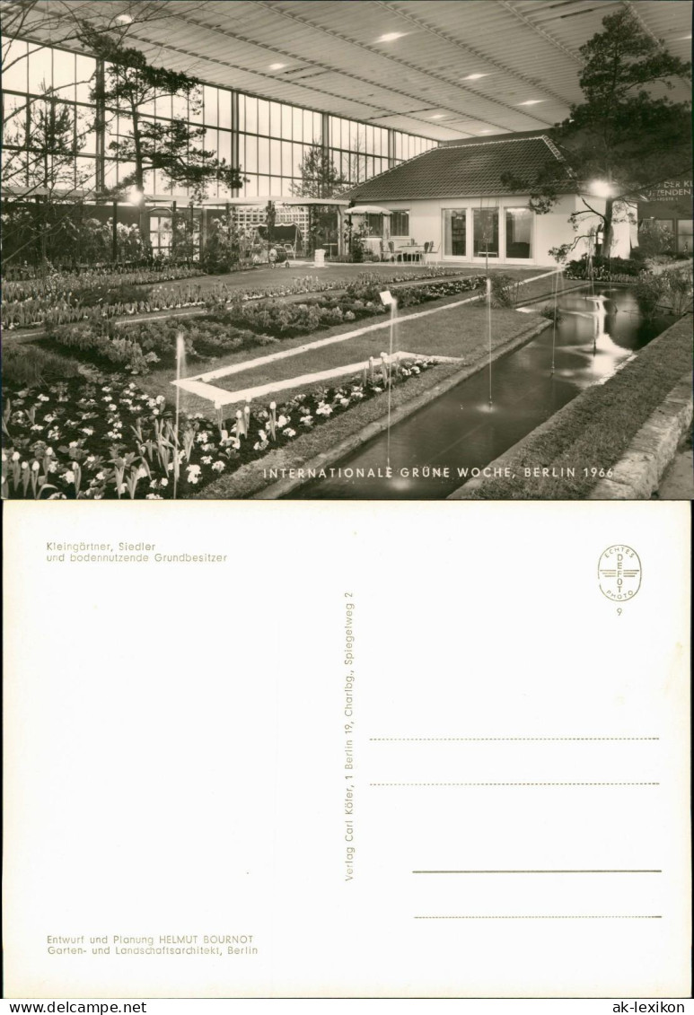 Ansichtskarte Berlin Internationale Grüne Woche: Garten Mit Haus 1966 - Autres & Non Classés