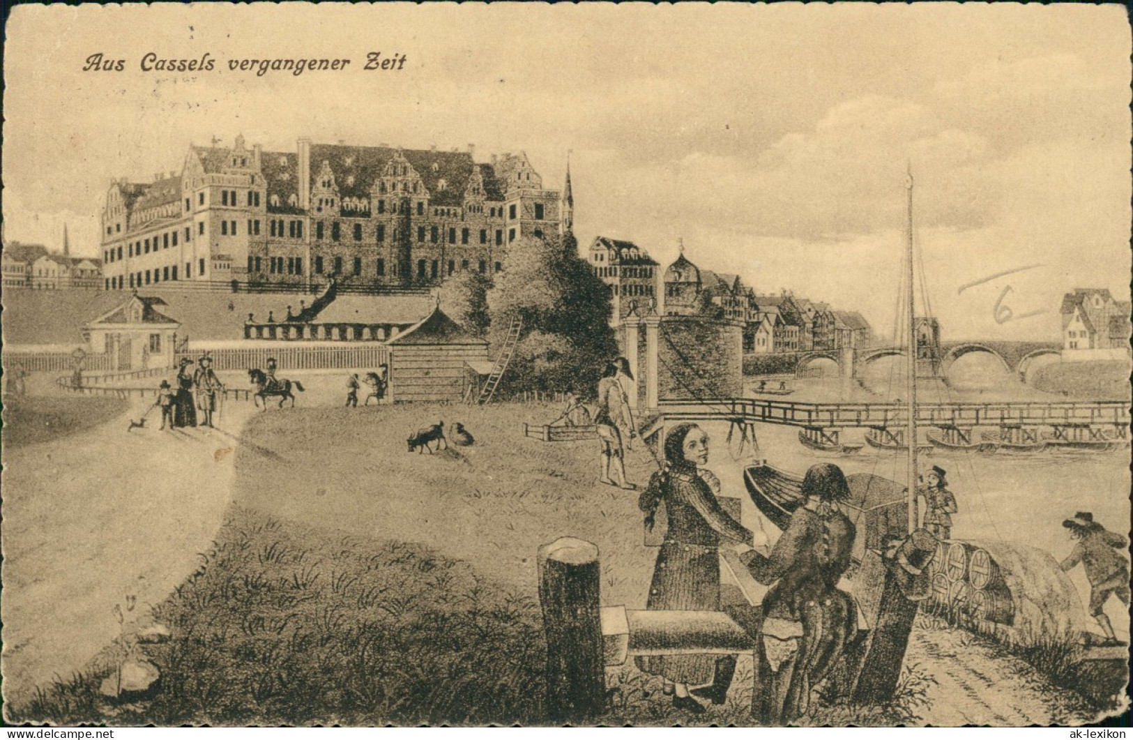 Ansichtskarte Kassel Aus Cassels Vergangener Zeit 1913 - Kassel