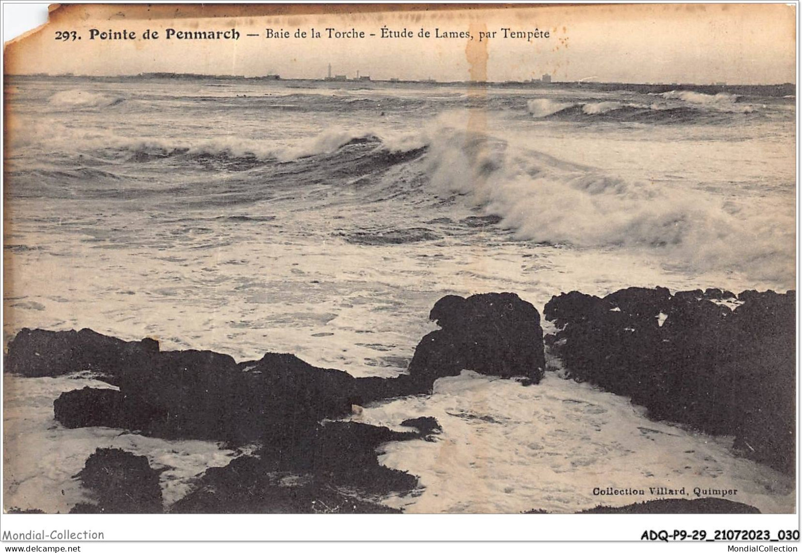 ADQP9-29-0784 - Pointe De PENMARCH - Baie De La Torche - étude De Lames - Par Tempête - Penmarch