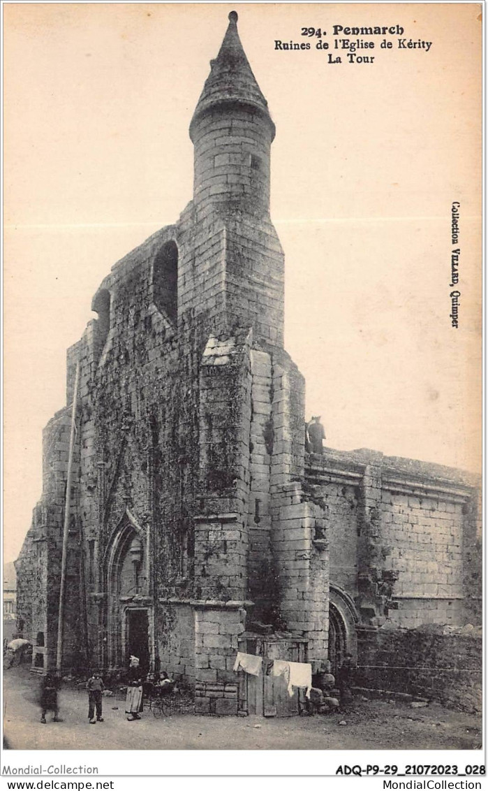 ADQP9-29-0783 - PENMARCH - Ruines De L'église De Kérity - La Tour - Penmarch