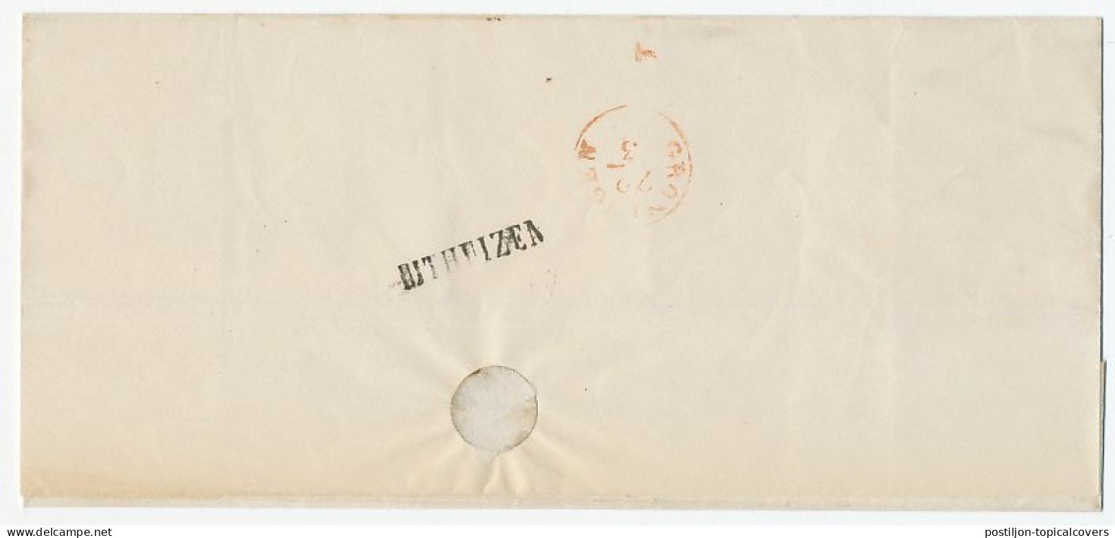 Naamstempel Uithuizen 1854 - Lettres & Documents