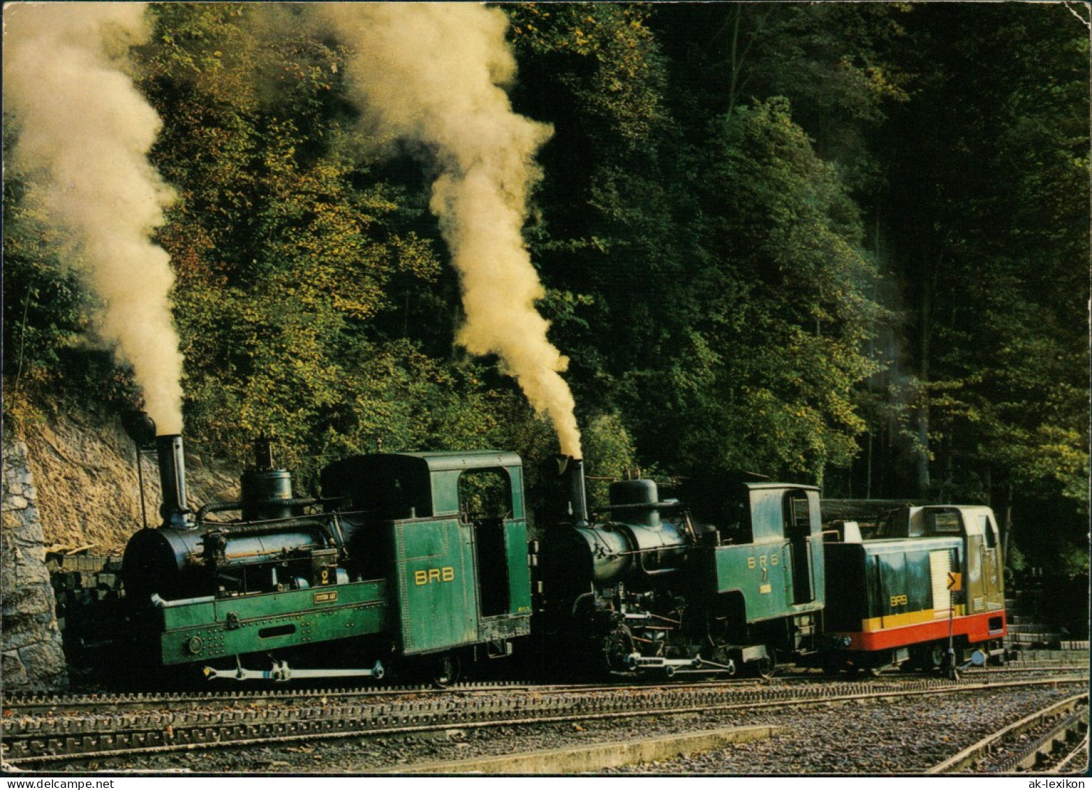 Ansichtskarte  Drei Generationen Am Brienzer Rothorn Brienz-Rothorn-Bahn 1980 - Trains