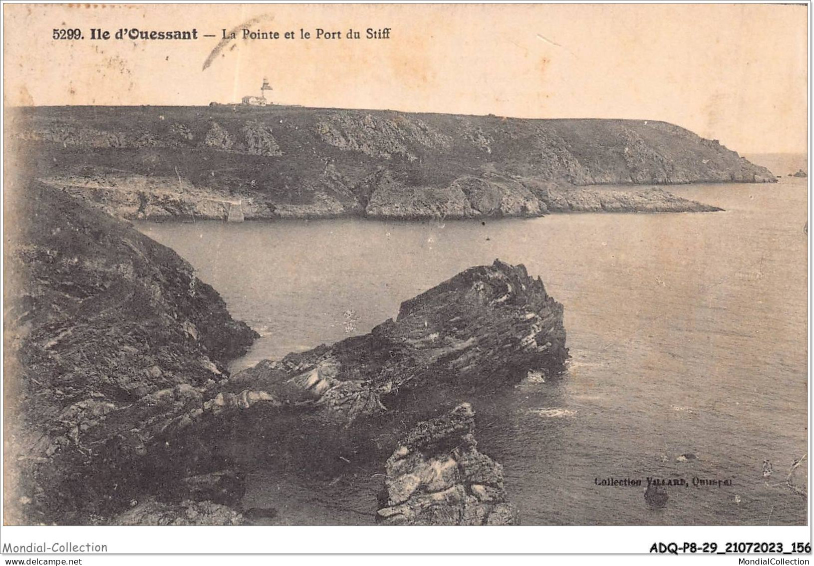 ADQP8-29-0760 - Ile D'OUESSANT - La Pointe Et Le Port Du Stiff - Ouessant