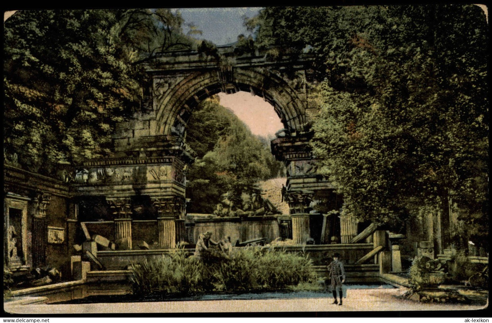 Wien Römische Ruine Ansichtskarte 1914 - Autres & Non Classés