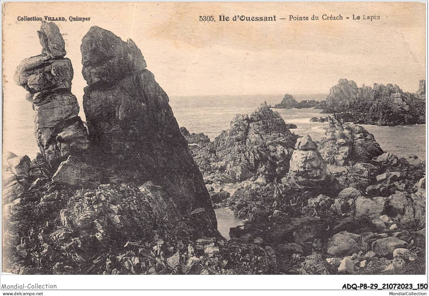 ADQP8-29-0757 - OUESSANT - Pointe Du Créach - Le Lapin - Ouessant