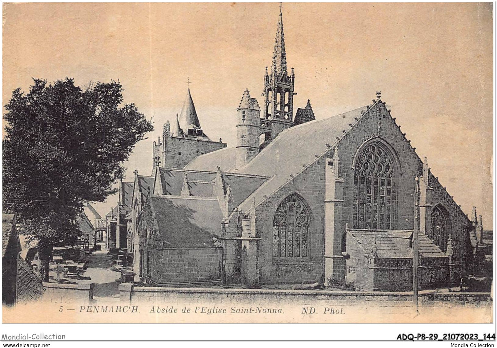 ADQP8-29-0754 - PENMARC'H - Abside De L'église Saint-nonna - Penmarch