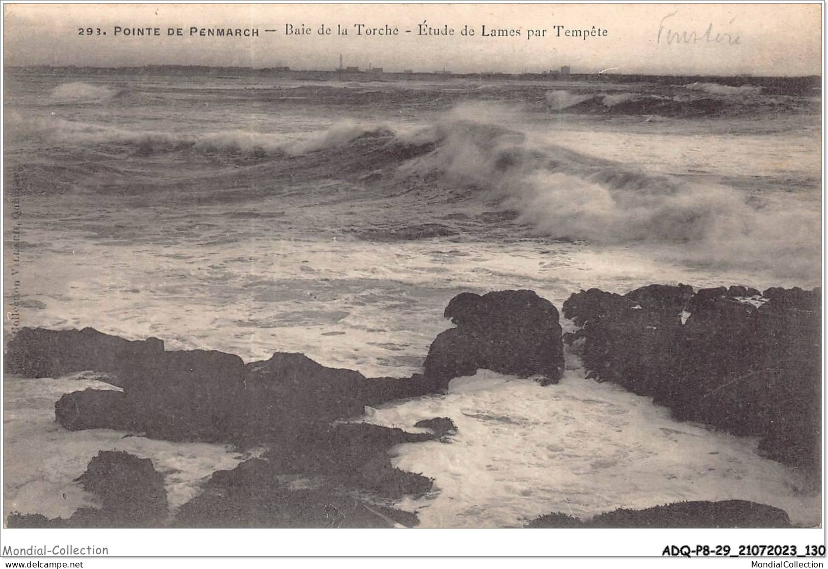 ADQP8-29-0747 - POINTE DE PENMARCH - Baie De La Torche - étude De Lames Par Tempête - Penmarch