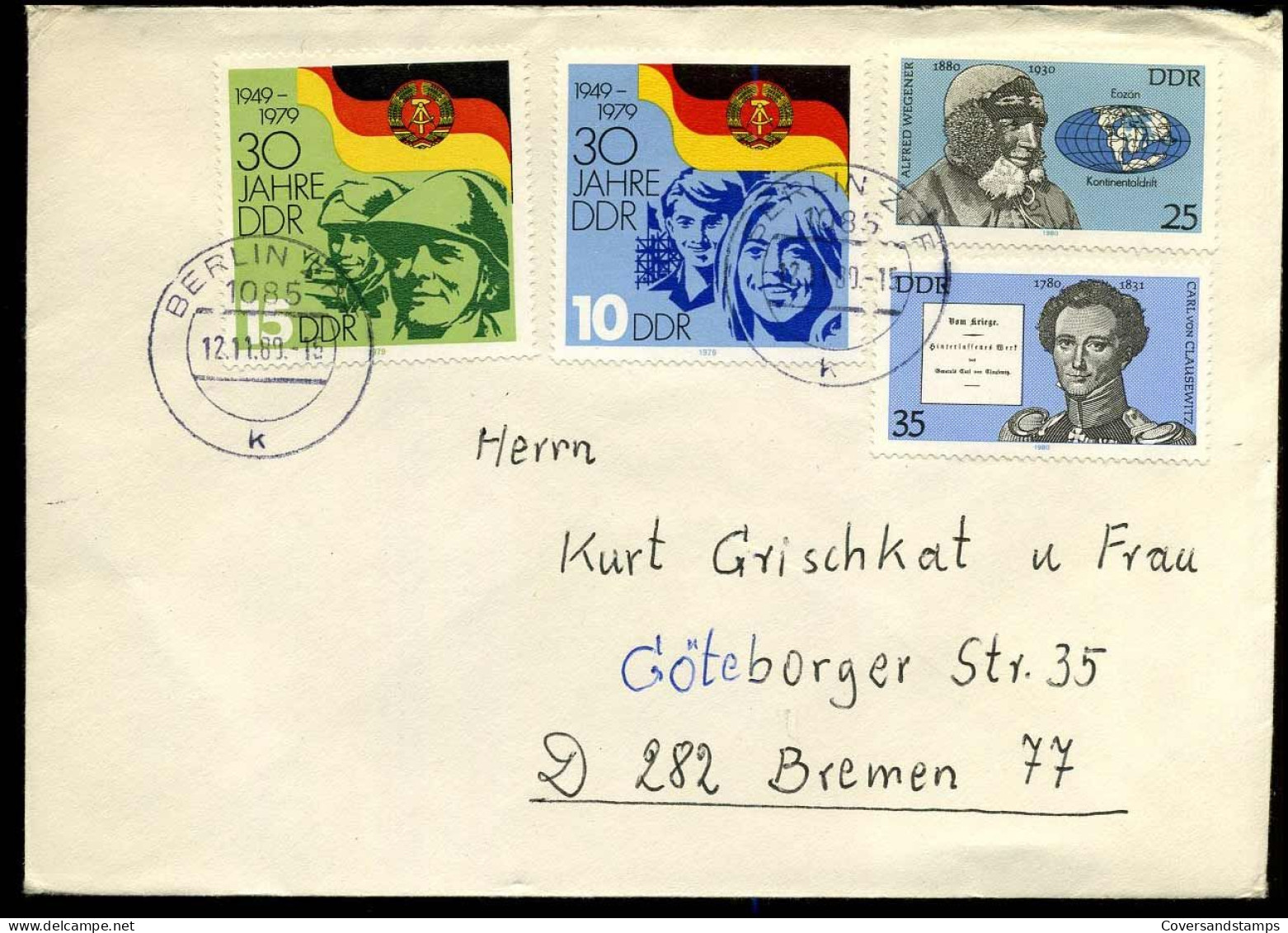 Cover To Bremen - Lettres & Documents