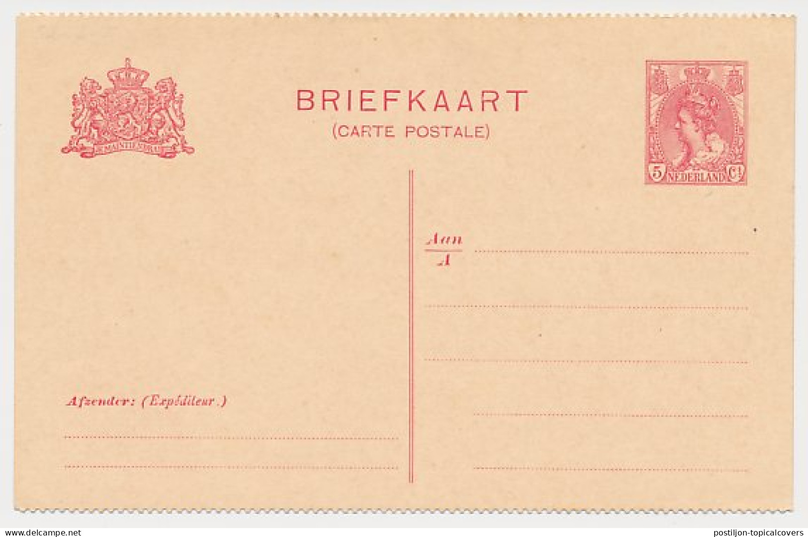 Briefkaart G. 84 B I - Entiers Postaux