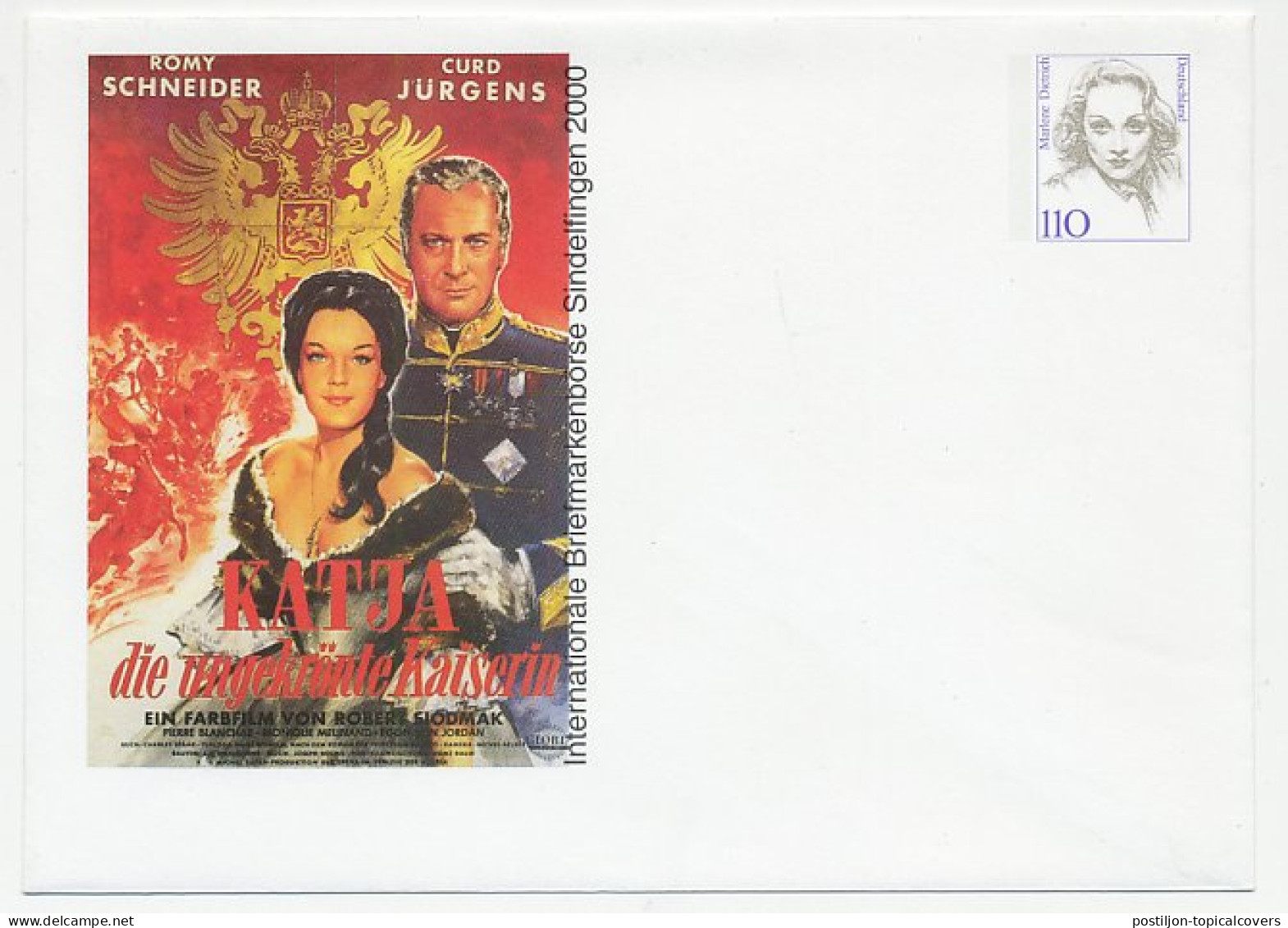 Postal Stationery Germany 2000 Katja - The Uncrowned Empress  - Cinéma