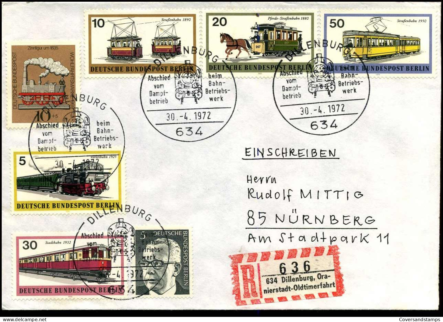Registered Cover To Nürnberg - Covers & Documents