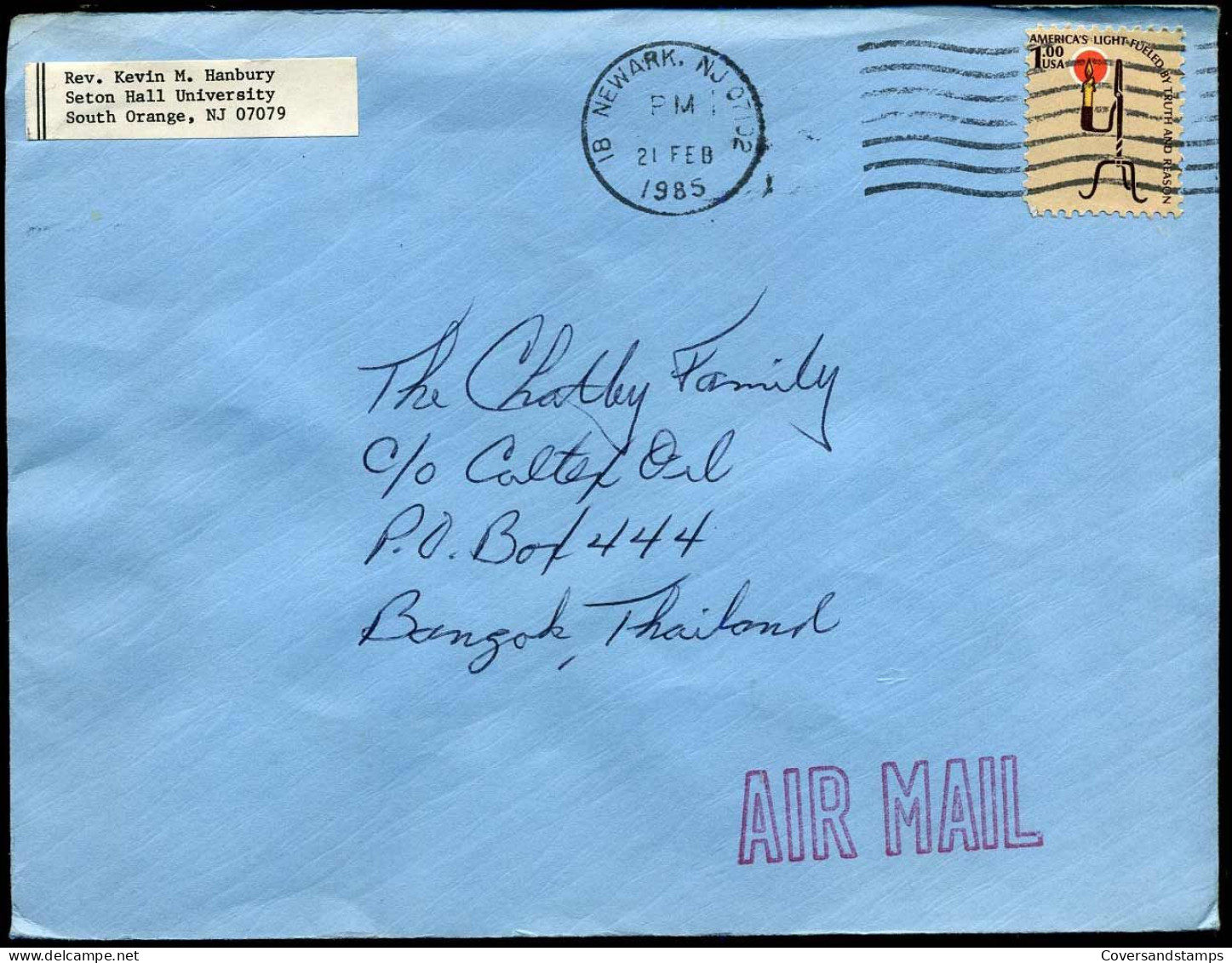 Cover To Bangkok, Thailand - Lettres & Documents