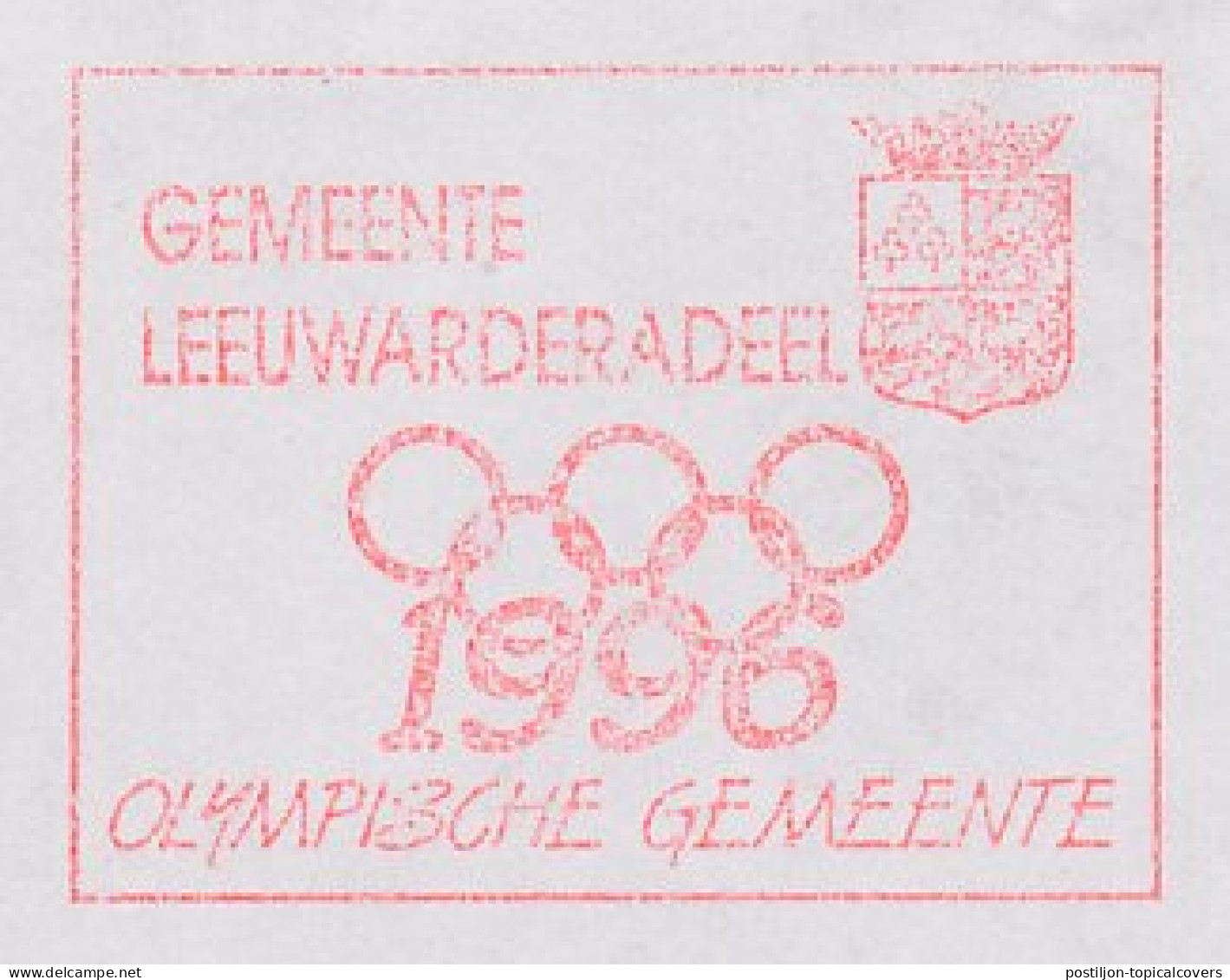 Meter Cut Netherlands 1996 Olympic Municipality  - Autres & Non Classés