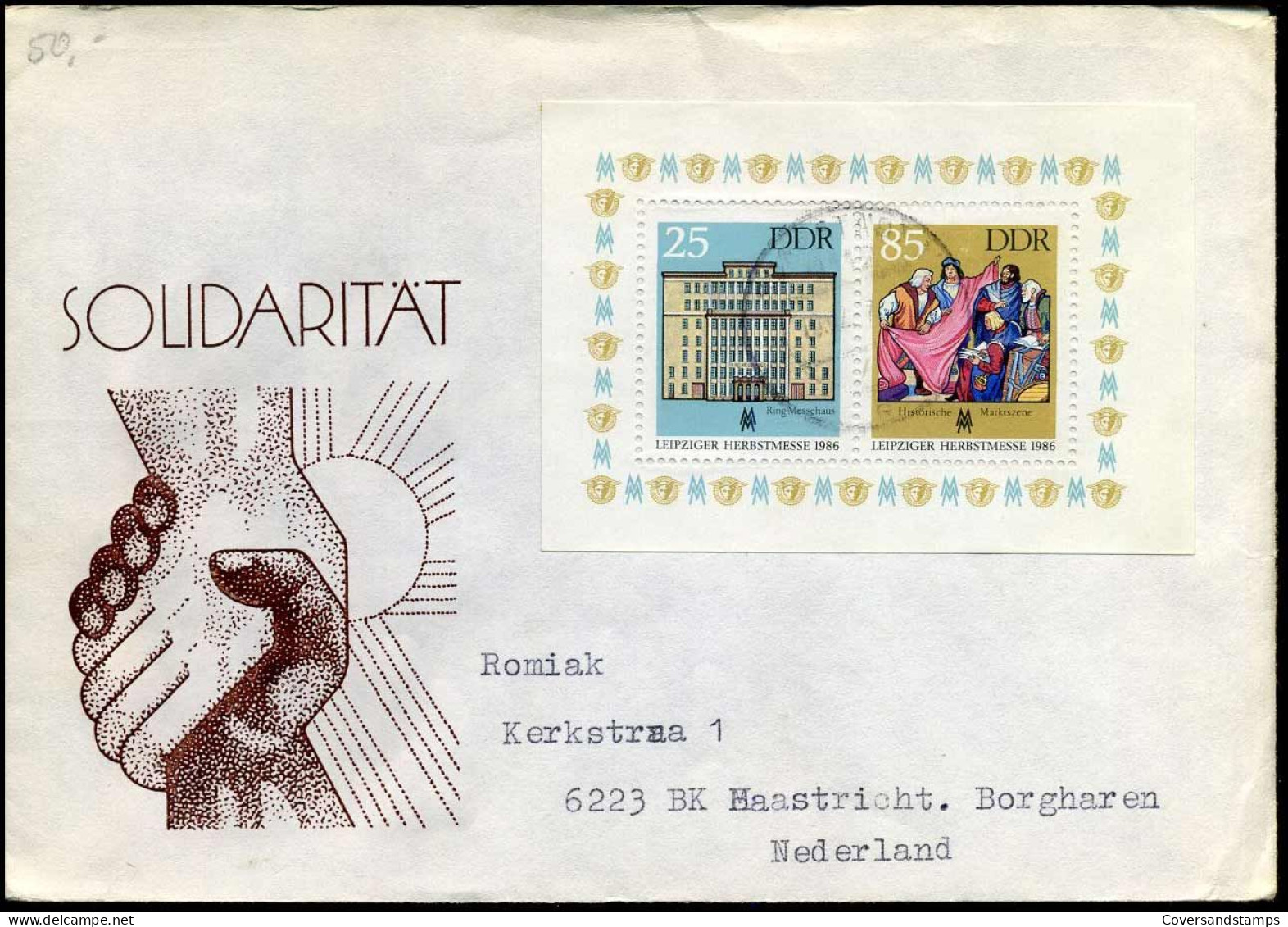 Cover To Maastricht, Netherlands - Storia Postale