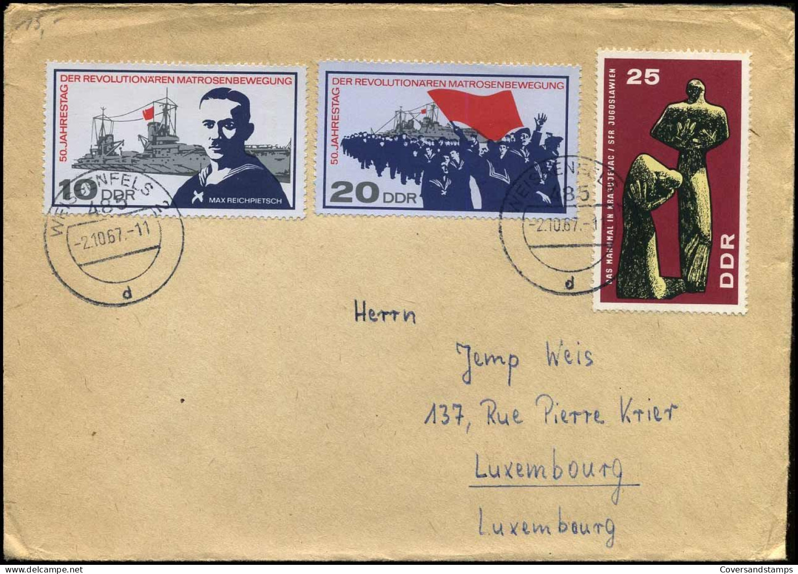 Cover To Luxemburg - Covers & Documents