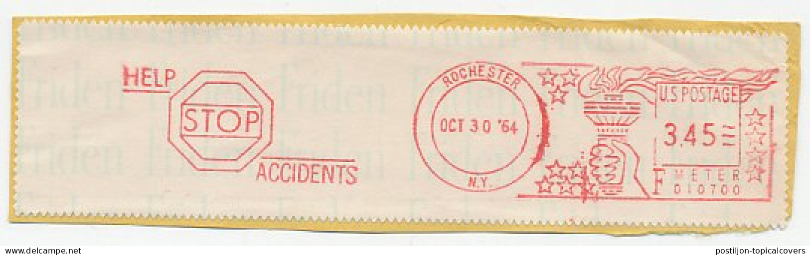 Meter Cut USA 1964 Traffic Safety - Help Stop Accidents - Autres & Non Classés