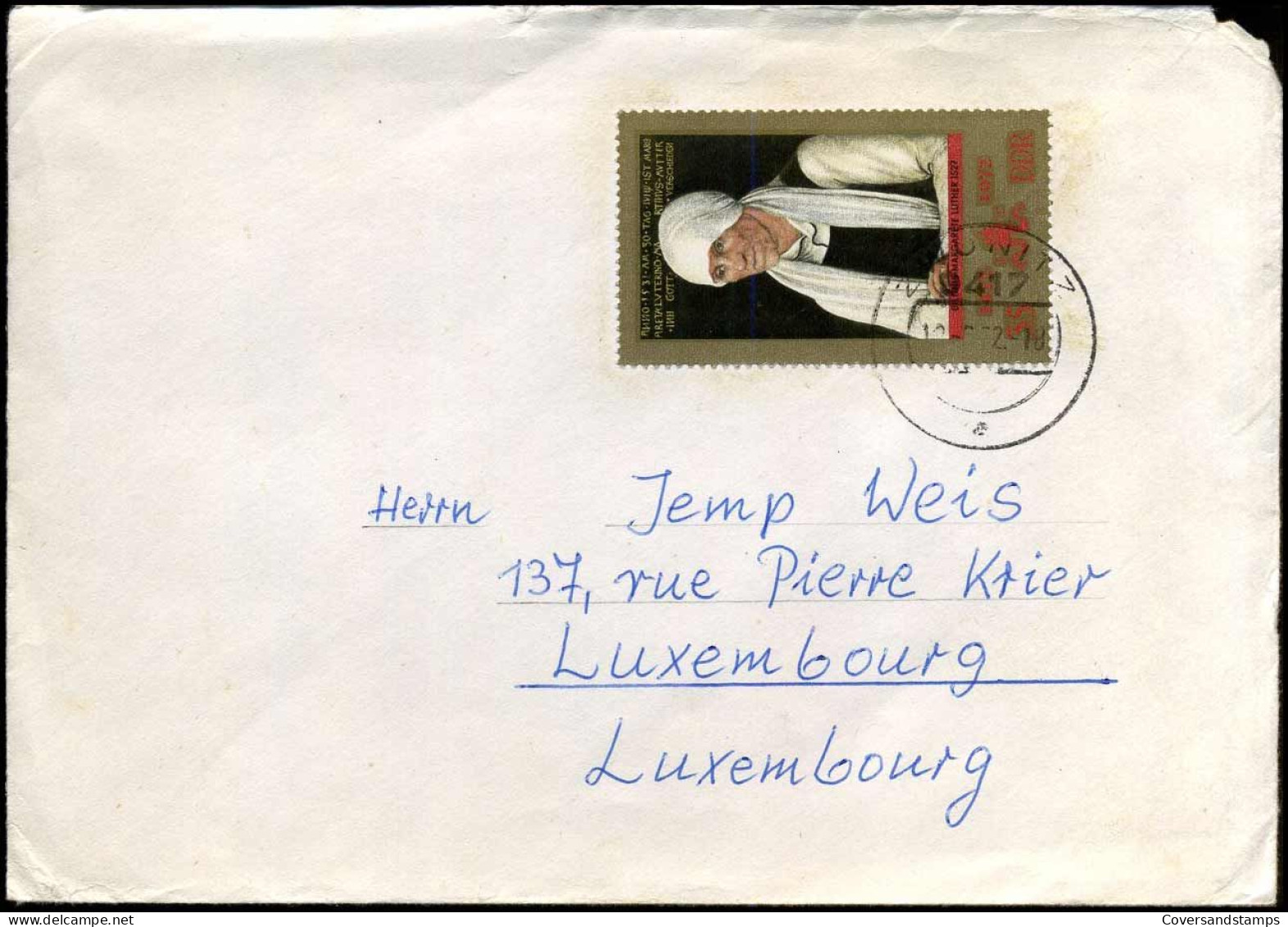 Cover To Luxemburg - Lettres & Documents